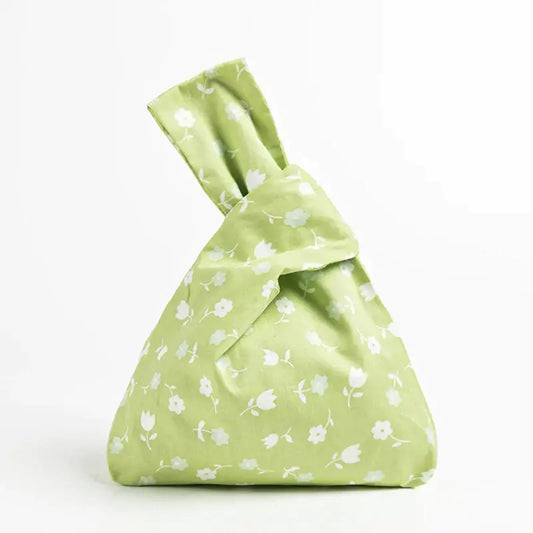 Floral Mint Knot Bag