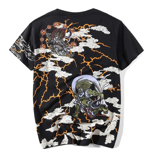 Kami Storm Spirits Embroidery T-Shirt