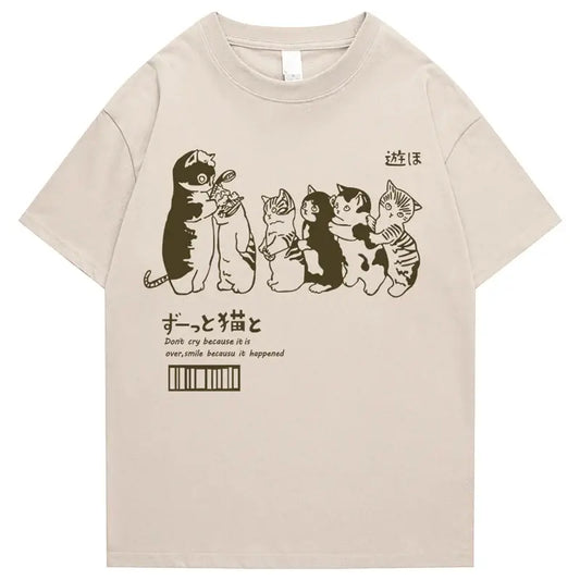 Cats Inspection Retro T-Shirt